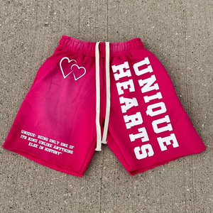 กางเกงขาสั้นผ้าฟลีซของผู้ชายเอวยางยืดระบายอากาศได้ดีเป็นมิตรกับสิ่งแวดล้อมลายปักโลโก้ตามสั่ง - Product Image 5