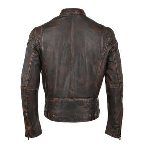 Chaquetas de Motocicleta Negras Casuales Resistentes al Viento para Hombre, Chaquetas de Cuero Cálidas para Invierno - Product Image 2