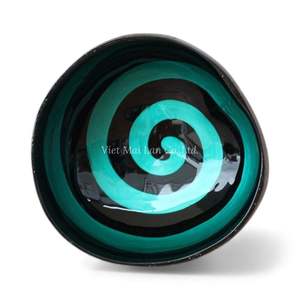 Cuenco de Coco Hecho a Mano de Estilo Bohemio, Origen Vietnam, con Incrustaciones de Nácar y Concha Natural, Accesorio Decorativo Ecológico - Product Image 1