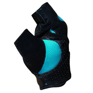 Guantes de fitness unisex de medio dedo con logotipo personalizado, envoltura de muñeca de entrenamiento de gimnasio de cuero de palma completa para entrenamiento de levantamiento de pesas al aire libre - Product Image 6