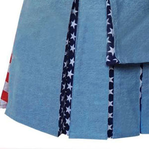 Kilt utilitaire pour homme en denim bleu ciel, motif étoiles et rayures du drapeau américain, kilt écossais hybride 2026 - Product Image 5