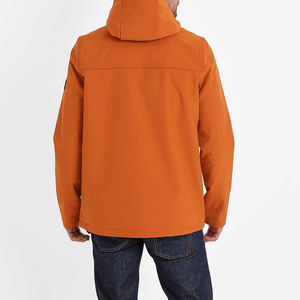 Breathable Coated Long <b>Thin</b> Hooded Softshell <b>Jacket</b> Winter High Quality for Outdoor Sports 2025 Wholesale <b>Men</b> - Product Image 4