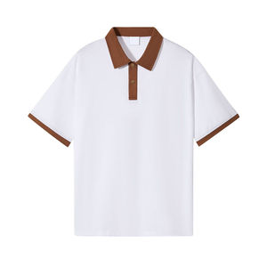 เสื้อโปโลผ้าโพลีเอสเตอร์สำหรับผู้ชายเสื้อ100% 2024โลโก้ออกแบบได้ตามต้องการ - Product Image 3