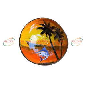 Juego de Cuencos de Coco Lacados Premium para Regalos Corporativos, Recuerdo Artesanal Único de Vietnam con Caja Personalizada - Product Image 1