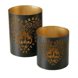 เชิงเทียนสำหรับตกแต่งโต๊ะทำจากโลหะสีดำสำหรับงานแต่งงาน - Product Image 4