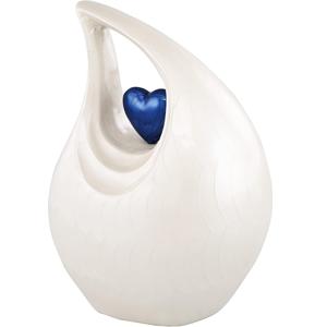 Heart of Love Urnas de cremación para adultos para cenizas humanas Hombres y mujeres, Urna funeraria (Blanco Azul, Adulto) - Product Image 2