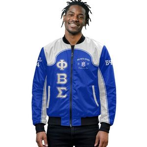 Veste grecque en satin bleu Phi Beta Sigma 1914, style universitaire Big Sigma, vêtements universitaires personnalisés, qualité supérieure - Product Image 1