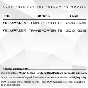 ชุดฝาครอบมือจับประตูด้านใน สำหรับรถ Volkswagen Transporter T5, T6 จำนวน 2 ชิ้น - Product Image 2