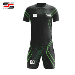 100% conjunto de poliéster uniformes de fútbol sublimados de Sialkot Pakistán uniforme de fútbol chándal de fútbol ropa de fútbol - Product Image 3