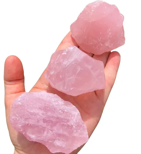 Wholesale Pink Rose Quartz Rough Stone Natural Gemstone Raw High Quality Healing Rose Quartz Crystal Chunks Minerals Raw Stone