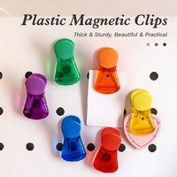 Clips magnétiques en plastique colorés, robustes, à ressort, pour sceller les sacs, pour le stockage des aliments, l'organisation du bureau et de la maison