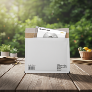Soennecken - Cierre Autoadhesivo para Ventana de Cartón Blanco de 270 g/m², Bolsa de Envío para CD/DVD de 190 x 160 mm (Ancho x Alto), Sobres de Papel - Product Image 3