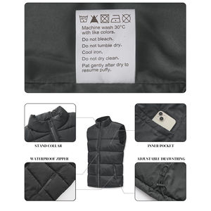 Chaleco Acolchado Informal para Uso en Exteriores, el Más Vendido, Ropa de Abrigo de Invierno, Material de Lona Duradero, para Hombre, con Calefacción y Protección UV - Product Image 6