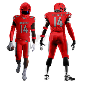 Kit de fútbol americano de estilo profesional, camiseta y pantalones sublimados personalizados para equipos universitarios Kit de uniforme de fútbol americano juvenil - Product Image 4