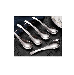 Cuchara de sopa de acero inoxidable 100% auténtica, olla caliente, colador, cucharas, productos de cocina, herramienta para colgar en el hogar - Product Image 1