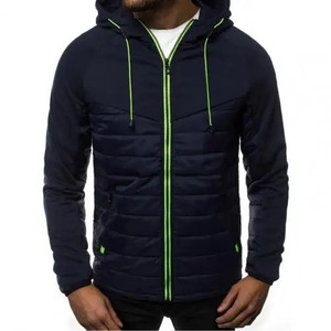 Automne hiver hommes décontracté manteau polaire avec manches longues et fermeture éclair couleur bloc poches veste à capuche chaud Streetwear sweats à capuche - Product Image 4