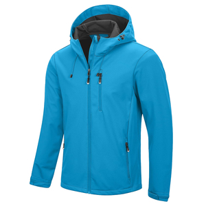 <b>Hooded</b> Style plain one color men Softshell <b>Jacket</b> Men Windproof Comfortable Uniform breathable Soft Shell <b>Jacket</b> - Product Image 5
