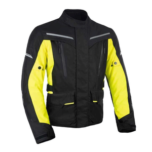 Veste textile moto la plus vendue pour homme Blouson blindé imperméable noir jaune aventure touring moto Cordura - Product Image 1