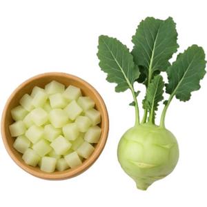 MORDEDURAS DE KOHLRABI CONGELADO/POTENCIA DE PLANTA ENTERA/TEXTURA CRUZADA/NUTRIENTE DENSO - Product Image 1