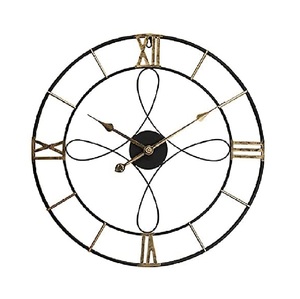 Artistic Style Simple Roman <b>Wall</b> <b>Clock</b> Round Shape for Living Room Office Restaurant Home <b>Decorative</b> <b>Wall</b> <b>Clock</b> - Product Image 1
