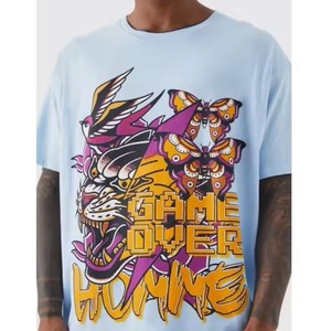 Haute qualité 100% coton graphique t-shirts 2025 haute qualité personnalisé fabrication graphique t-shirt plaine premium graphique t-shirts - Product Image 3