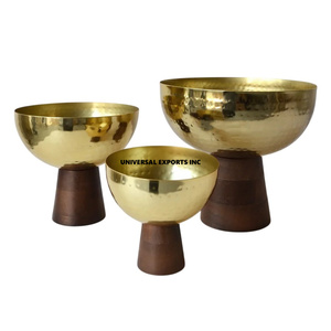 Meilleures ventes Bol à chocolat design en aluminium fini or Forme de bol sucré décoratif Écologique Vente en gros Chocolat en métal - Product Image 6