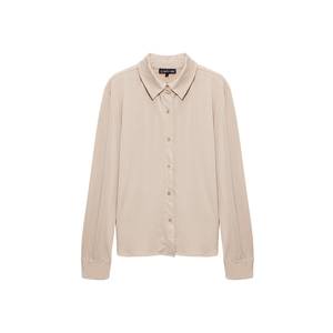 Blusa Casual-Formal de Gasa para Mujer en Talla XL con Bordado de Leopardo y Flores, Decoración de Encaje y Logotipo Frontal - Product Image 1