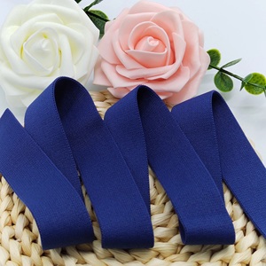 Vente en gros petite quantité minimale de commande 25mm sangle de vêtements en nylon souple ceinture Jacquard lettre élastique Spandex décoration anti-dérapant caractéristiques - Product Image 1