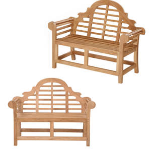 Banco de teca de lujo para exteriores de 120cm estilo Wembley para patios, hoteles y villas - Product Image 6