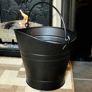 Seau à charbon autoportant noir en métal fait main, forme classique et élégante, puissance chauffante de 9999 BTU, meilleur prix - Product Image 2