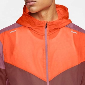 New All Season Fashion Windbreaker <b>Jacket</b> Long Sleeved Custom Printing Hooded Zipper for <b>Men</b> - Product Image 4