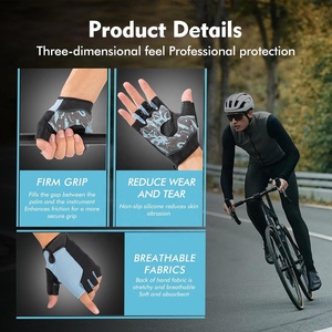 Half-Finger <b>Gloves</b> Cycling Anti-Slip Breathable Anti-Shock Sports <b>Gloves</b> Bike Bicycle 2026 New Design Sports Bike Bicycle <b>Gloves</b> - Product Image 6