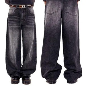 Jeans de Mezclilla para Hombre, Estilo Vintage, Lavado, Holgados, Rectos, con Estampado de Moda, Personalizados, de Alta Calidad - Product Image 6