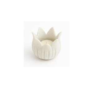 Portavelas de Mármol Blanco de Diseño, Hecho a Mano, de la Mejor Calidad, para Bodas y Decoración con Velas - Product Image 1