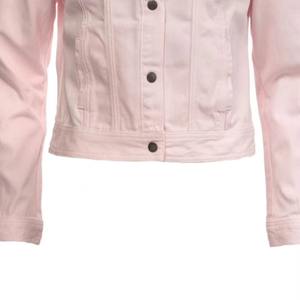 Chaqueta vaquera forrada de piel para mujer 2025 con rasgaduras desgastadas y encaje de cristal perfecto para ropa de otoño e invierno - Product Image 5