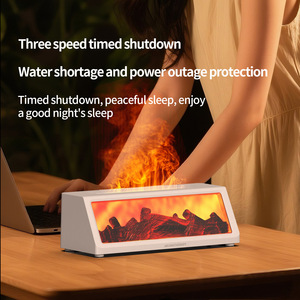 Fireplace <b>Essential</b> <b>Oil</b> <b>Diffuser</b>, Flame Aroma Lamp with 7-Color Night Light <b>for</b> Bedroom Sleep Home - Product Image 2