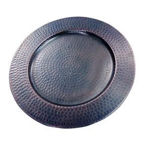 Cargador de cobre Chapado en 13 pulgadas de diámetro cobre puro martillado a mano para una elección perfecta para fiestas atendidas en el hogar uso en restaurantes - Product Image 4