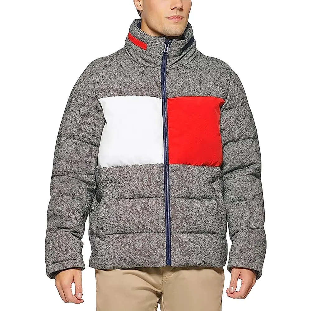 Hoge Kwaliteit Custom Winter Heren Plus Size Jas Outwear Casual Kraag Jassen Puffer Jack Voor Mannen