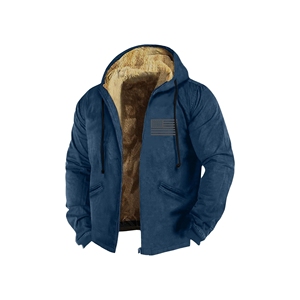 Mens Vintage Winter Bomber <b>Jacket</b> Canvas 100% Cotton Breathable Windproof Detachable Hood <b>Fleece</b> <b>Lining</b> Stand Collar Zipper - Product Image 6