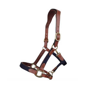 Haute qualité 100% cuir véritable cheval licou selle australienne couture à la main bride fantaisie pour Western Horse Racing Nylon - Product Image 6