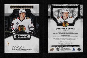 2024-25 Upper Deck Black Diamond Quad Pure Relics 1 1 Connor Bedard # BDB-CB 6m7 - Product Image 2