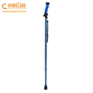 Canne de marche et de randonnée réglable en aluminium à deux angles avec poignée en T et embout en caoutchouc - Product Image 4