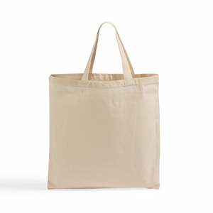 Easy-Grab Cotton Tote Durable Eco-Friendly Daily Carry <b>Bag</b> <b>Long</b> Handle Heat Transfer 'Letter' Design for Advertising Gifts - Product Image 1