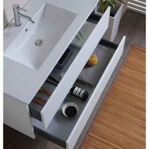 Mobile Bagno Sospeso Bianco Belize 100cm con Cassetti - Prodotto per Arredo Bagno - Product Image 4