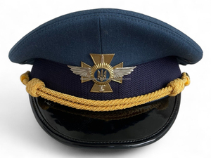 High Quality White Peaked Caps Custom Bullion Badge Uniform <b>Hats</b> Structured Crown Durable Design Wholesale Supplie - Product Image 3