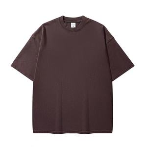 T-shirts unisexes en coton 100% 320G, lavage à l'acide, fabricant, t-shirts pour hommes, grande taille, streetwear hip-hop, t-shirt surdimensionné vintage - Product Image 3