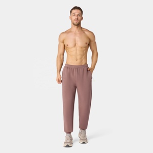 Customized Mid Waist Winter Sweatpants Casual Fitness Joggers Pockets Drawstring <b>Man</b> <b>Stretch</b> Breathable Gym - Product Image 2