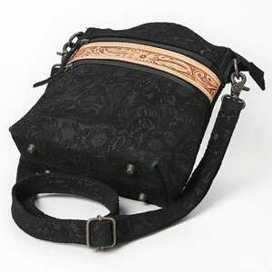 กระเป๋าหนังนิ่มลายนูนกระเป๋าดีไซน์เนอร์ลายดอกไม้กระเป๋าหนังวัวสไตล์ตะวันตกกระเป๋าแกะสลักมือ - Product Image 4