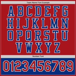 Blouson aviateur personnalisé rouge Royal-White veste bicolore Varsity Letterman à pression intégrale veste Streetwear coupe-vent veste universitaire vintage pour homme - Product Image 4