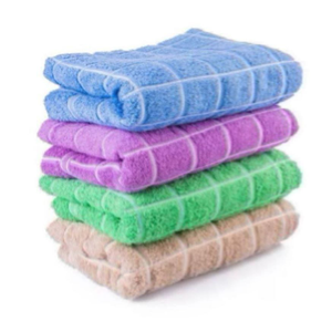 Nouvel arrivage d'ensemble de serviettes de bain à carreaux écologiques en coton bio doux élégant logo personnalisé tricoté pur spa salon personnel - Product Image 5